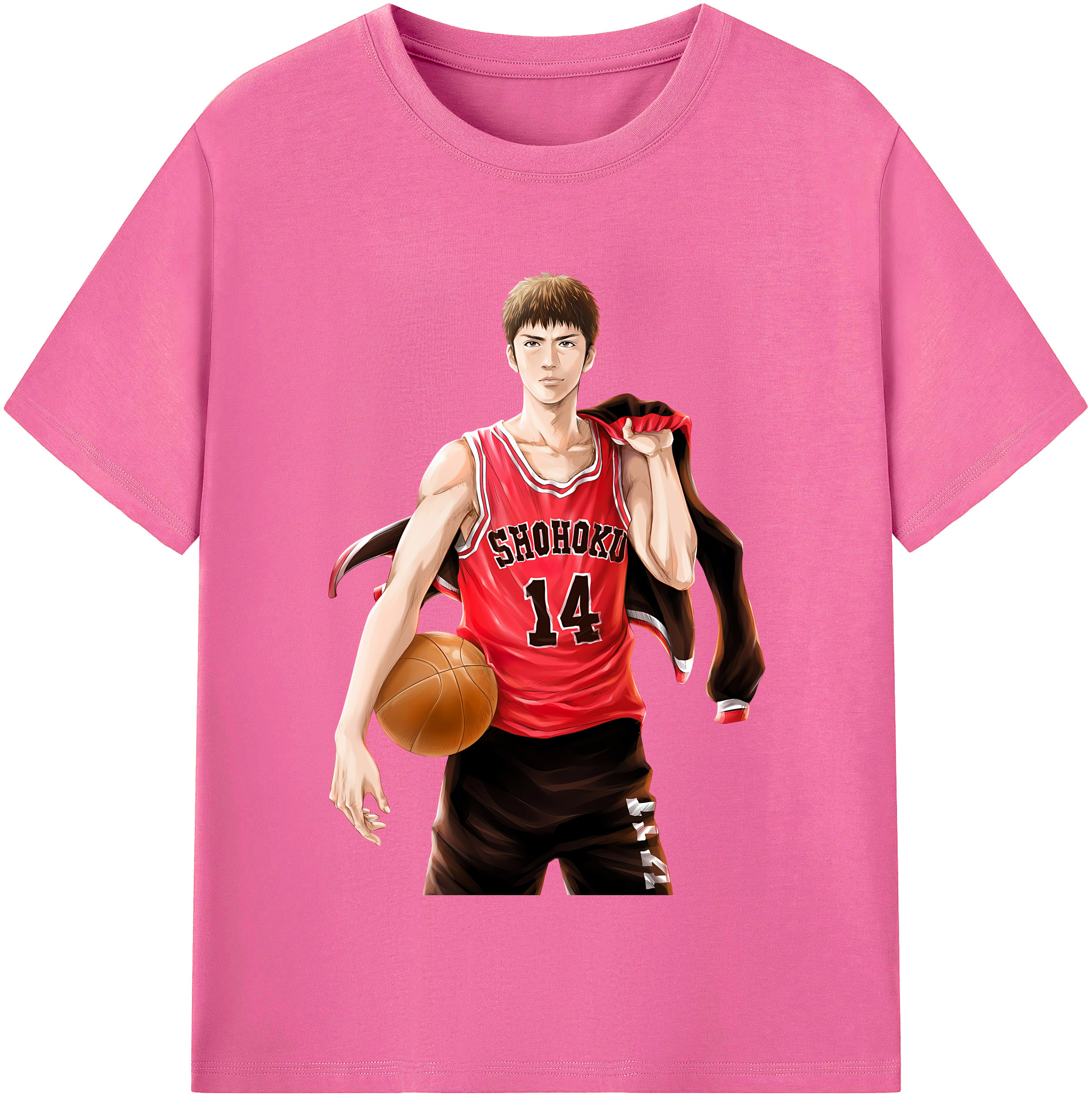 （画像用） SLAM DUNK／スラムダンク レディースカジュアルプリントTシャツ（綿100％）